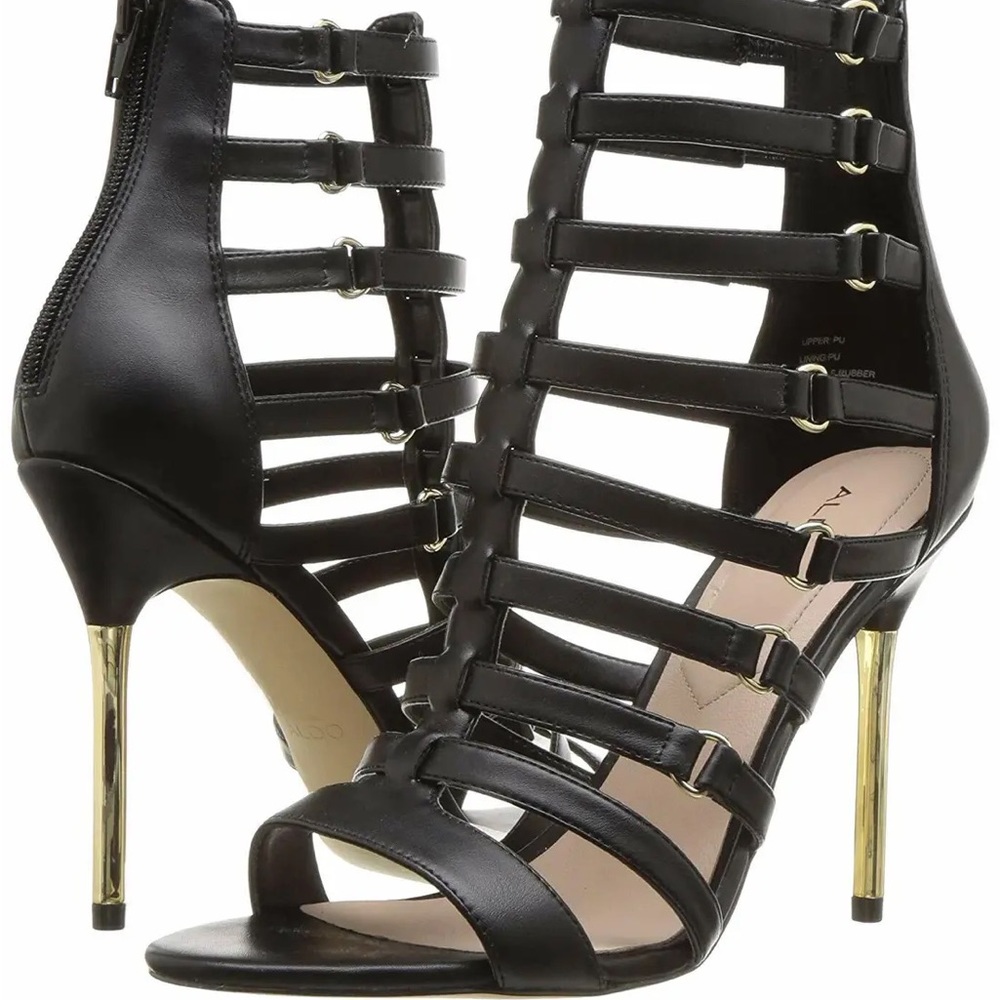 Aldo - Unaclya-96 Strappy Heels in Black